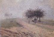 Camille Pissarro Effect of fog at Creil Effet de brouillard a Creil china oil painting artist
